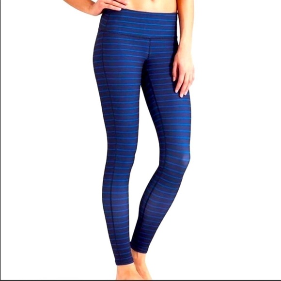 ATHLETA Admiral Striped Leggings Medium Petite - Picture 7 of 7